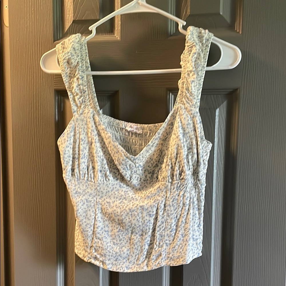 Floral Print Sleeveless Top